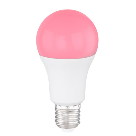 LED žiarovka, plast biely, RGB+biela, kompatibilné s Google Assistant a Alexa, mob. aplikácia, diaľk 7