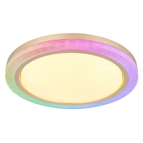 Stropné svietidlo kov biely, zlatá, plast biely, stmievateľné, niekoľko úrovní pomocou nástenného sp 13