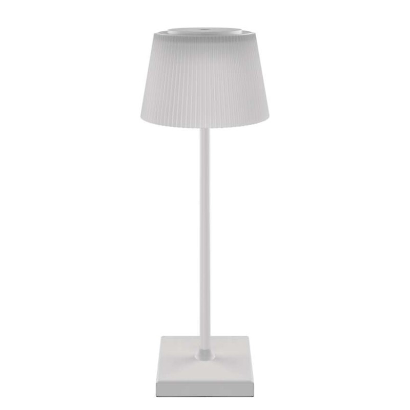 LED stolná lampa KATIE, dobíjacia, biela 7