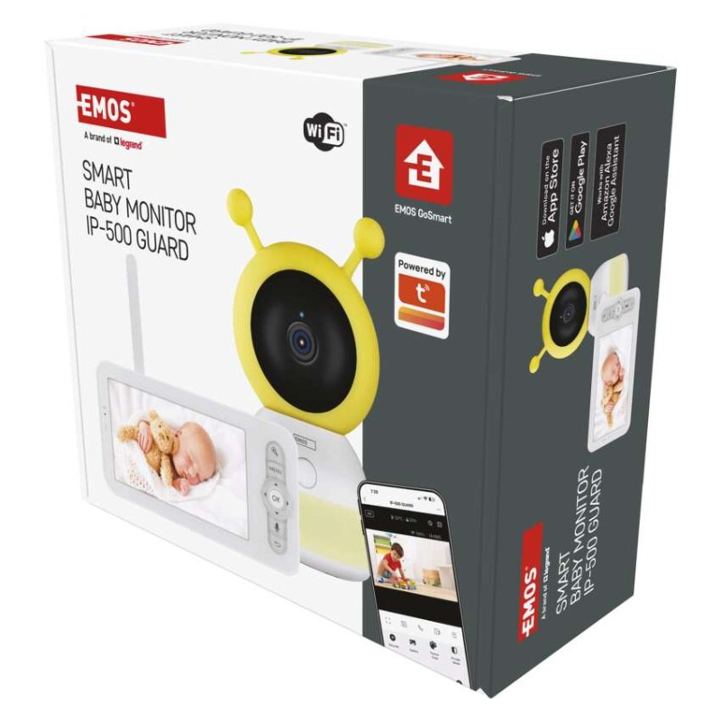 GoSmart Otočná detská opatrovateľka IP-500 GUARD s monitorom a WiFi 1
