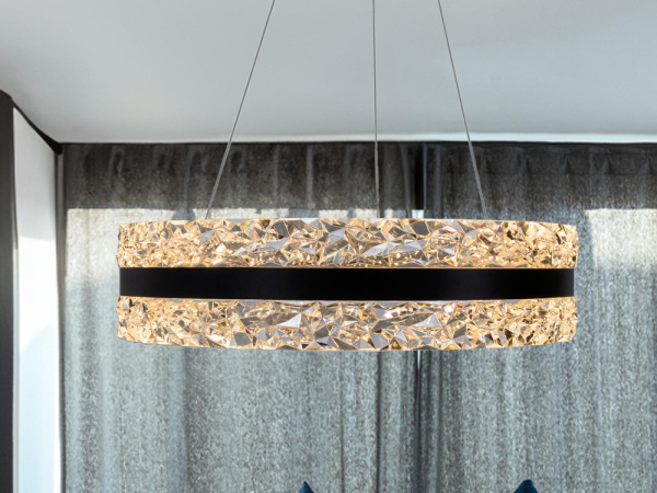 LED luxusné závesné krištáľové svietidlo s diaľkovým ovládačom 80W - TA2303/B 6