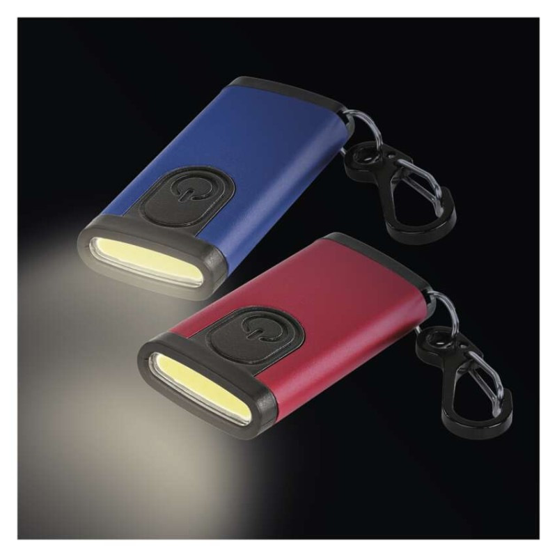 Nabíjacia mini LED baterka - prívesok na kľúče, 100 lm, 12 ks, display box