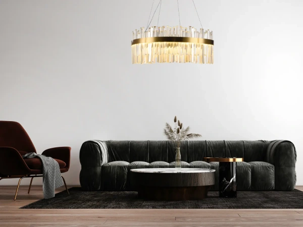 LED krištáľové svietidlo + diaľkový ovládač 80W - J6332/C 8