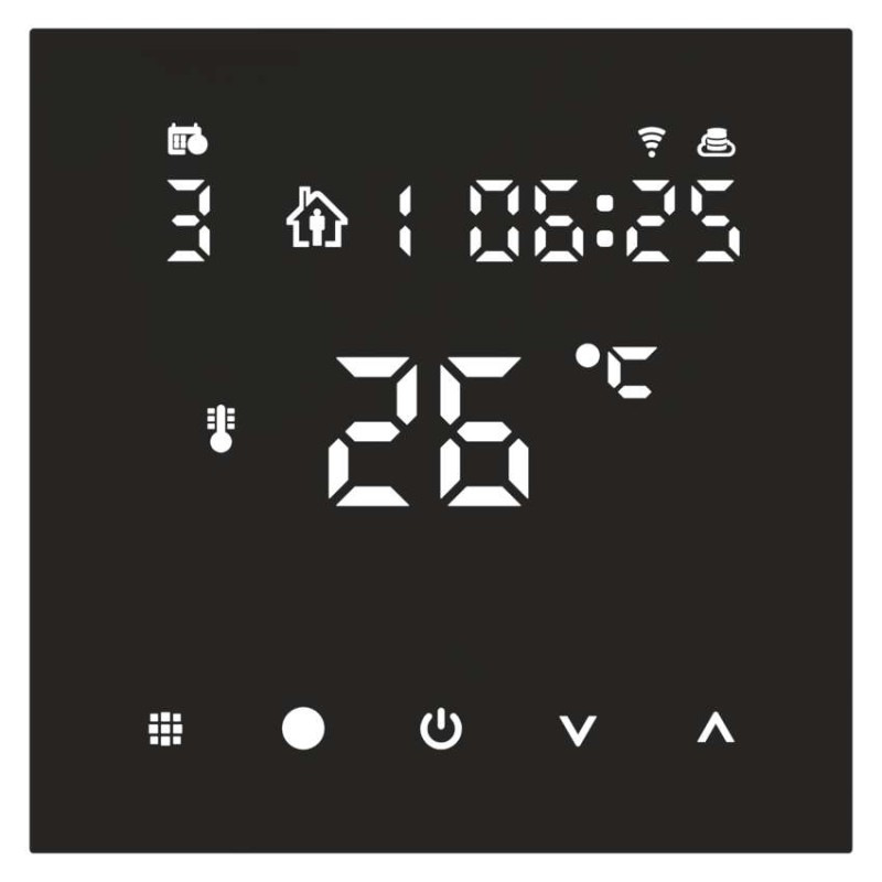 Podlahový programovateľný drôtový WiFi GoSmart termostat P56201BUF 8