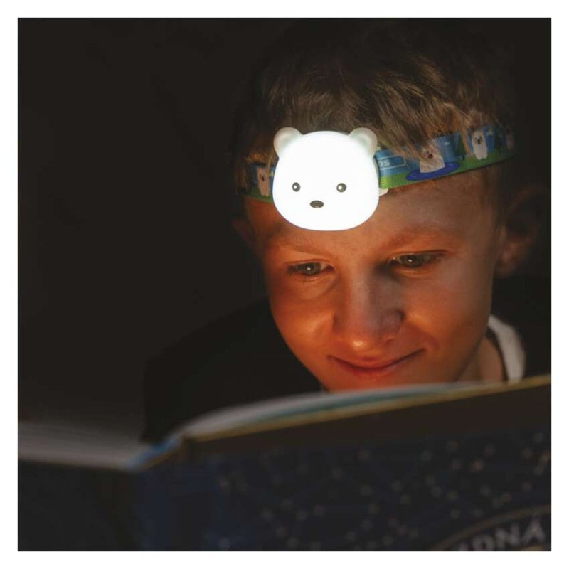 LED nabíjacia čelovka medveď P3543, 80 lm, Li-Pol 500 mAh 2