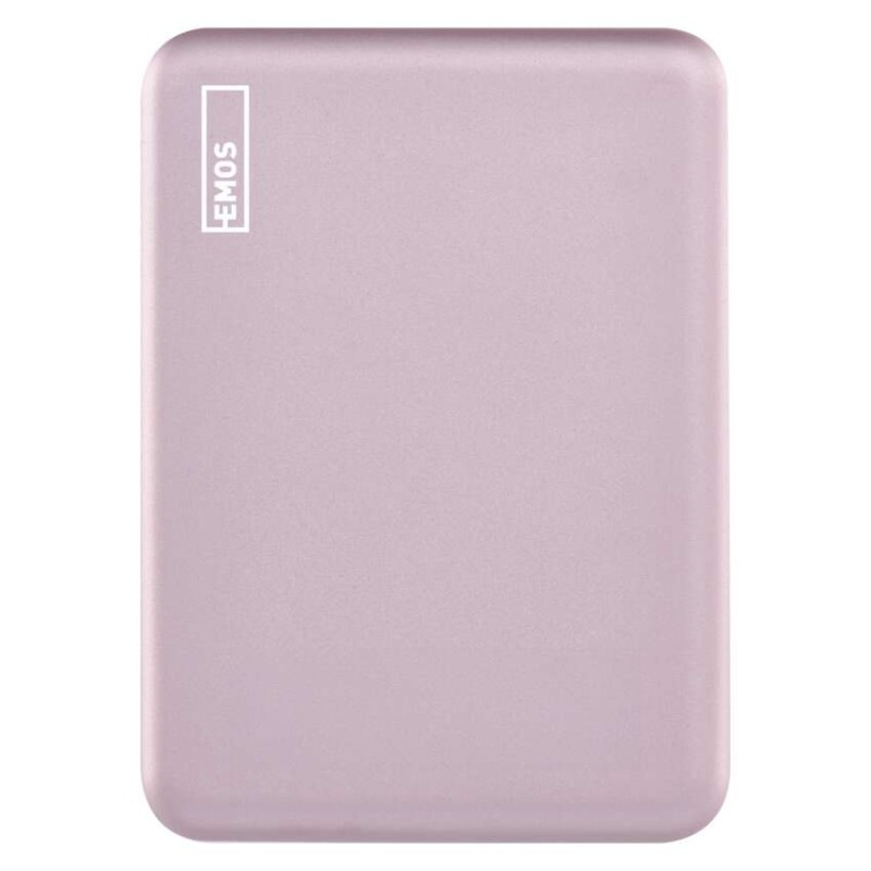 Power bank EMOS WI 522, 5 000 mAh, 20 W+Wireless, lososová 9