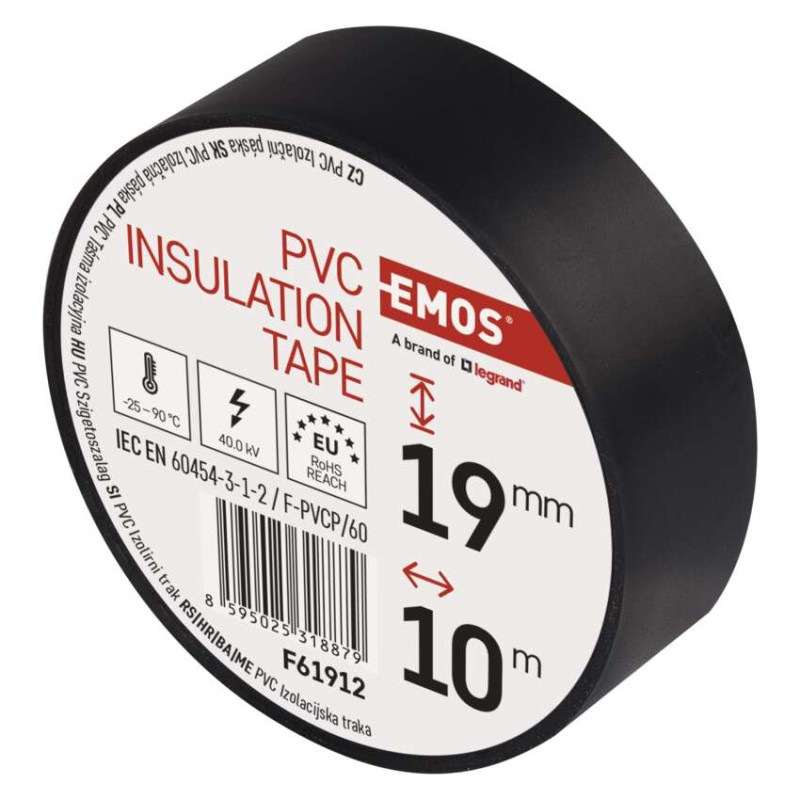 Izolačná páska PVC 19mm / 10m čierna 3