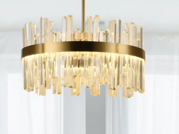 LED krištáľový luster + diaľkový ovládač 80W - J6335/C 7