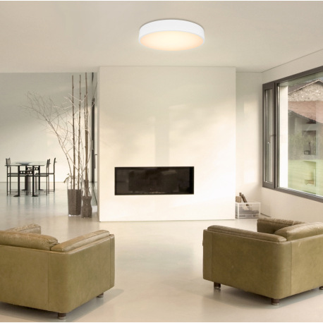 Stropné svietidlo, kov biely, plast biely, funkcia pamäte, stmievateľné, diaľkové ovládanie, fixácia 9