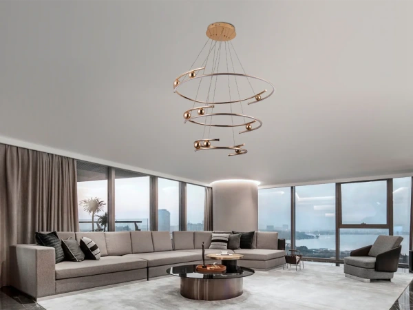 LED visiaca lampa na lanku + diaľkový ovládač 170W - J4347/GCH 1