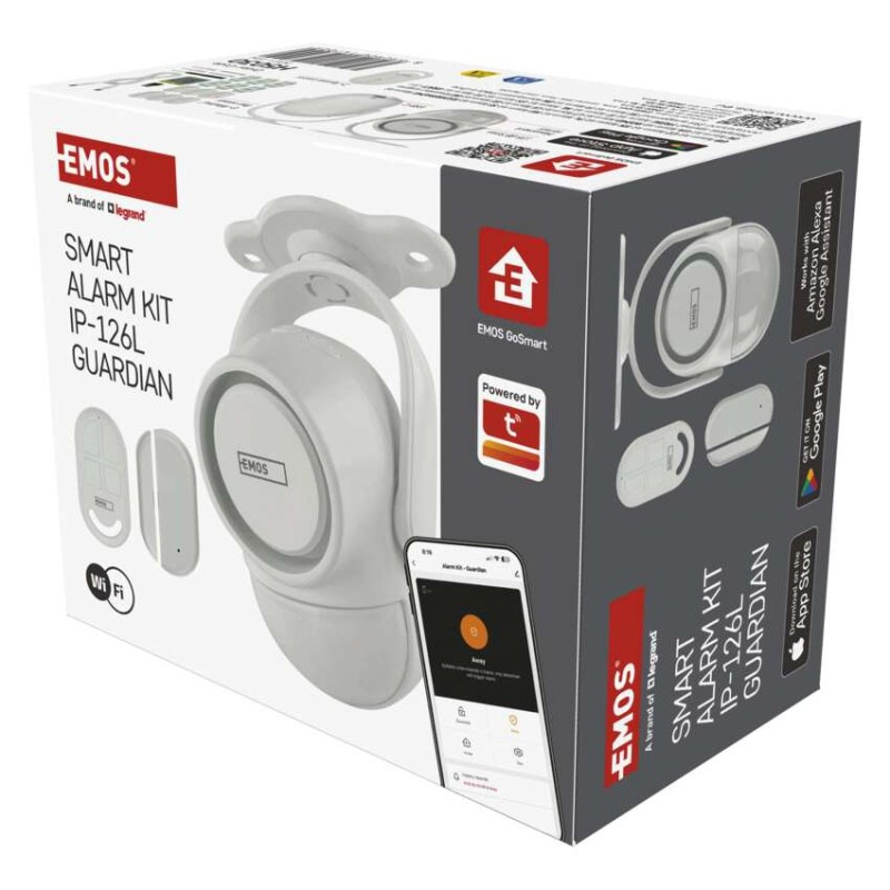 GoSmart alarm IP‑1256L GUARDIAN s pohybovým senzorom, 6× dverový/okený senzor, WiFi 13