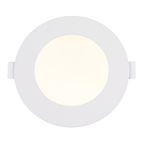 Podhľadové svietidlo, biely plast, biely PVC kábel, externý ovládač v balení, ø: 128mm, V: 25mm, výr 9