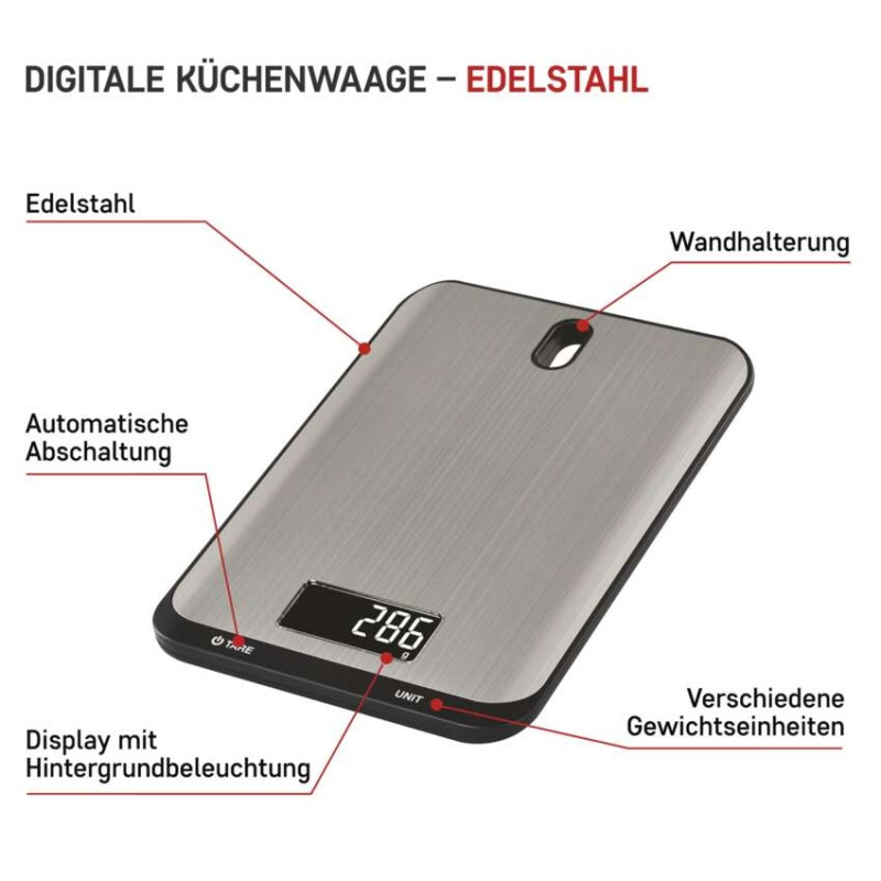 Digitálna kuchynská váha EV026, strieborná 4