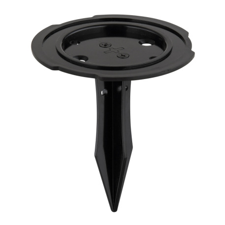 Solárne svietidlo, hliník čierny matný, plast čierny/biely, spínač, batéria CR18650 1500mAh 3,7V, IP 18