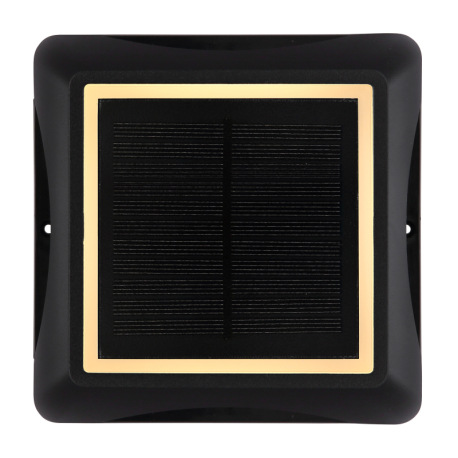 Solárne svietidlo, hliník čierny matný, plast čierny/biely, spínač, batéria CR18650 1500mAh 3,7V, IP 7