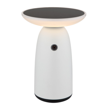 Solárne sv., hliník biely matný, plast čierny matný/biely, dotykový stmievač, pamäť, bez adaptéra, b 9