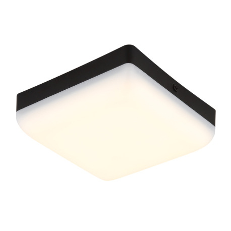 Stropné svietidlo, plast čierny, plast biely, DxŠxV: 120x120x45mm, vrátane LED 8W 230V, zdroj 870lm,