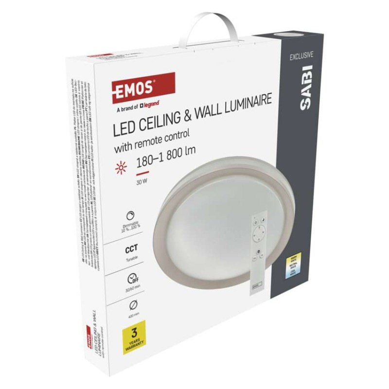LED prisadené svietidlo SABI, kruhové 30W, stmiev.so zmenou CCT 13