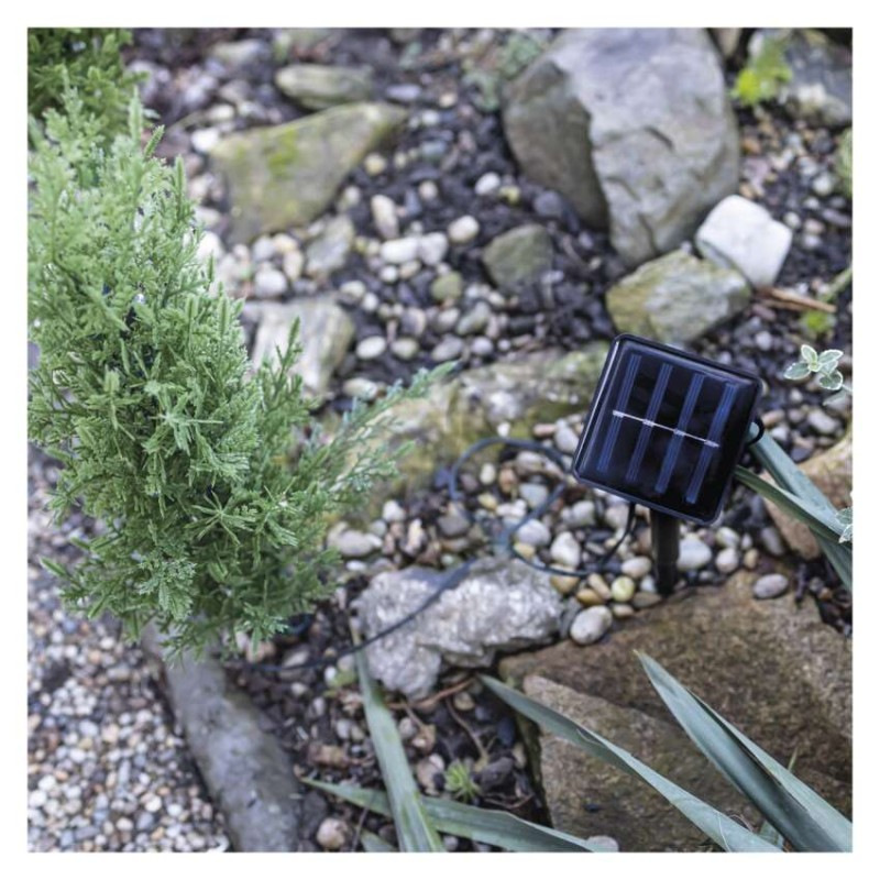 LED vetvičky so solárnym panelom, vonkajšie aj vnútorné, teplá biela 5