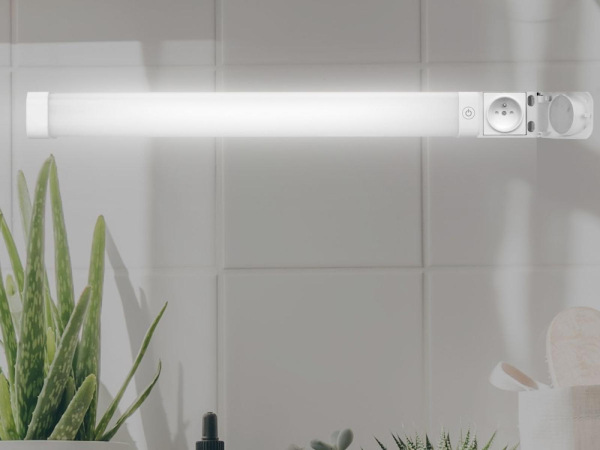 LED lineárne svietidlo so zásuvkou 15W / IP44 / 600 / CCT - LNL7621/WH 8