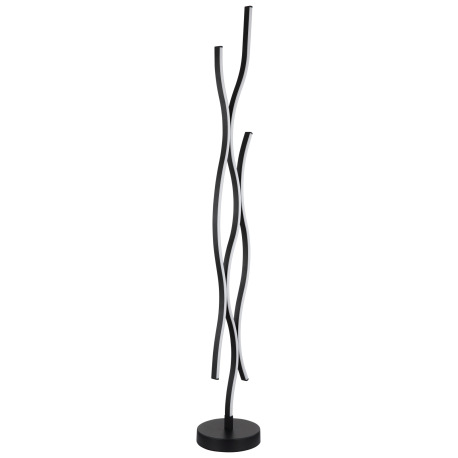 Stojacia lampa kov čierny matný, plast biely, hliník čierny matný, kábel PVC čierny, vypínač, ø: 200 10