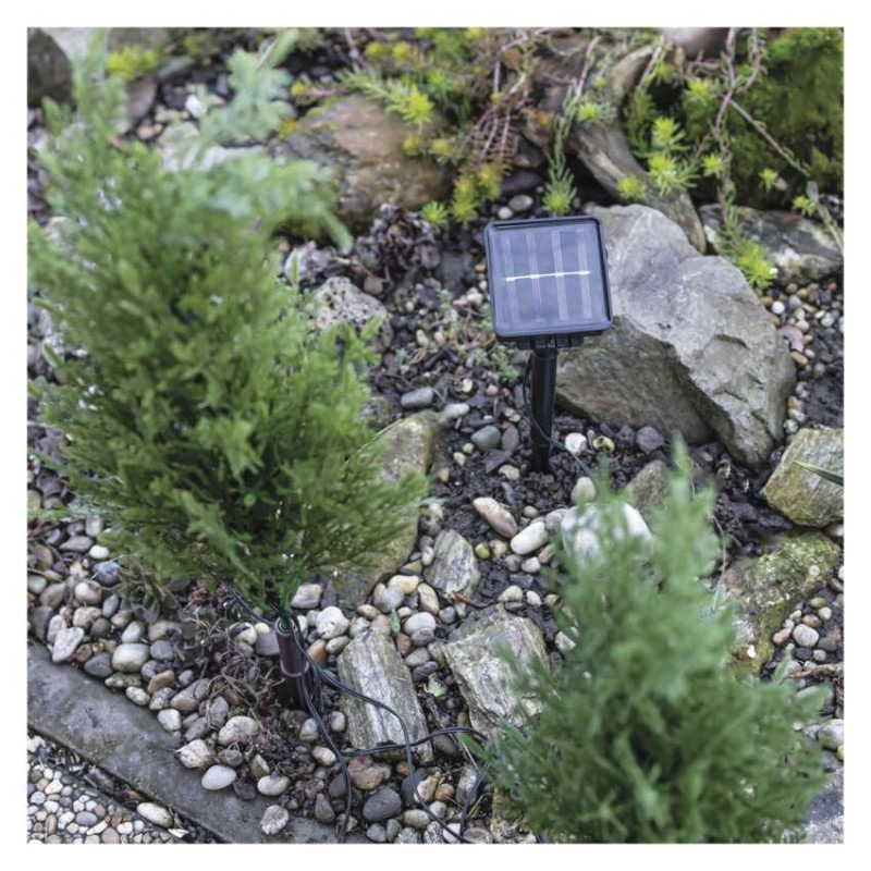 LED vetvičky so solárnym panelom, vonkajšie aj vnútorné, teplá biela 6