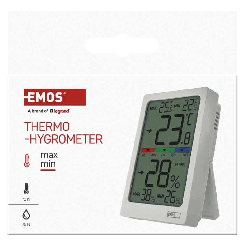 Digitálny teplomer s vlhkomerom E0558 9
