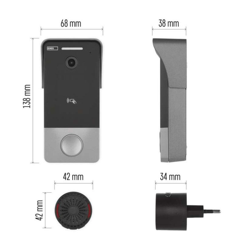 GoSmart videozvonček IP-20PoE 6