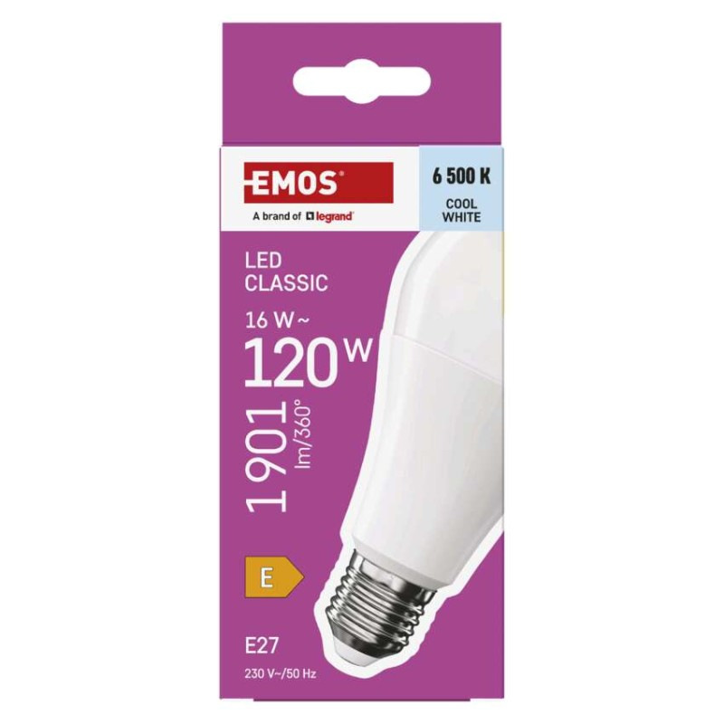 LED žiarovka Classic A70 / E27 / 16 W (120 W) / 1901 lm / Studená biela 4