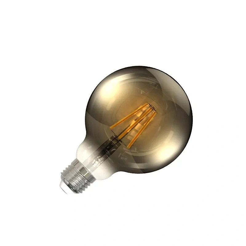 LED dekoratívna žiarovka / filament 4W SMOKE - G95 / E27 / 2000K - ZBF101 4