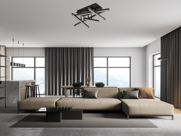 LED stropné svietidlo s diaľkovým ovládačom 60W - J3370/BCH 1