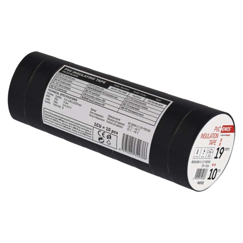 Izolačná páska PVC 19mm / 10m čierna 1