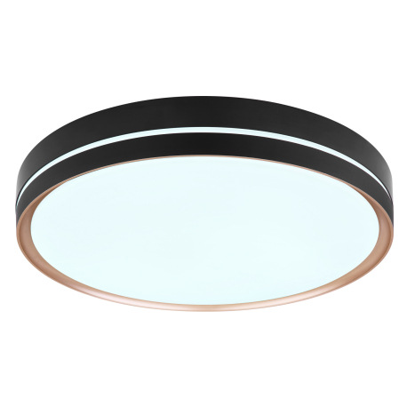 Stropné svietidlo, kov čierny/bronzový, plast biely, pamäťová funkcia, nočné svetlo, stmievateľné, d 7