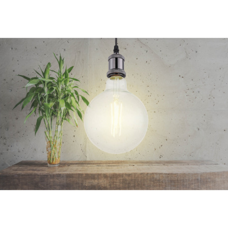 LED žiarovka, sklo priehľadné, ø:95mm, V:140mm, 1x E27 LED 7W 230V, 850lm zdroj, 850lm výstup, 4000K 1