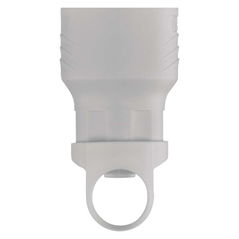 Zásuvka priama, biela