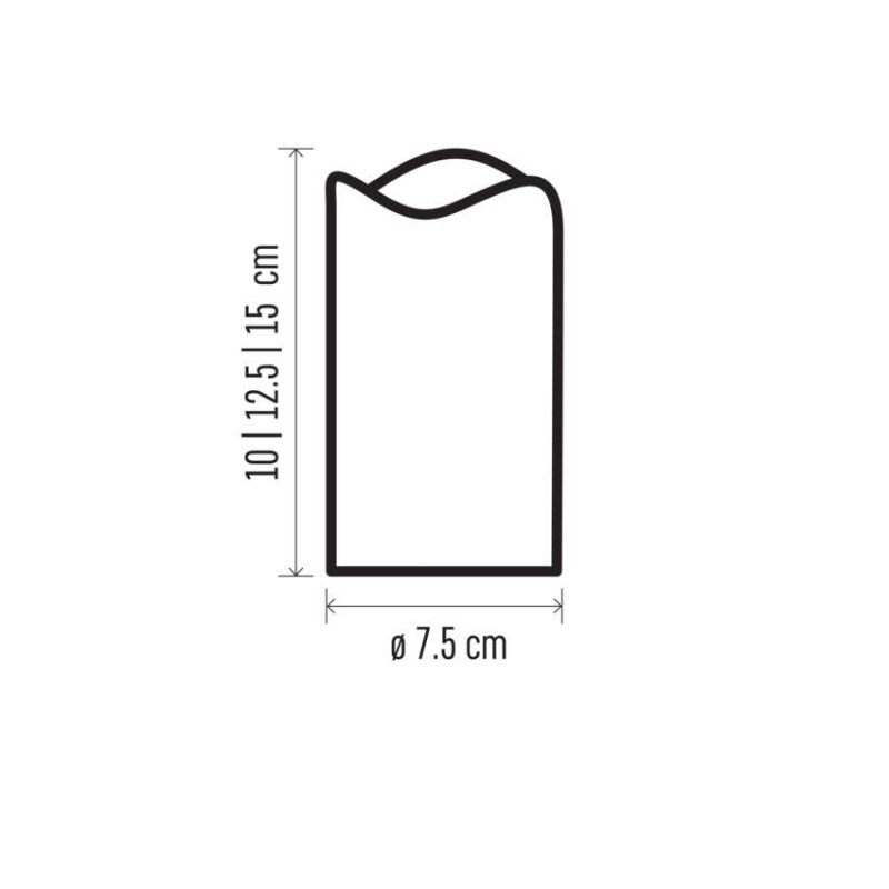 LED dekorácia – 3x vosková sviečka, 3x 3x AAA, vnútorná, vintage, ovládač 1