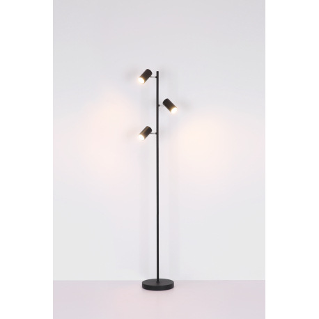 Stojacia lampa kov biela matná, DxŠxV: 250x230x1540mm, dĺžka kábla 1800mm, bez žiaroviek 3x GU10 LED 13